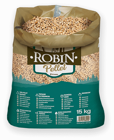 worek pelletu opałowego Robin do kupienia w Sępólnie Krajeńskim lub sklepie internetowym